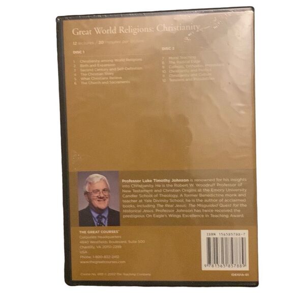 NEW DVD Course Guidebook Great Courses Great World Religions Christianity - Picture 3 of 4